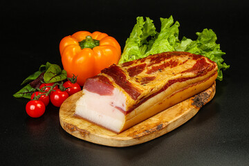 Delicous smoked pork for snack