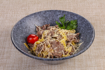 Italian Pasta with roast beef