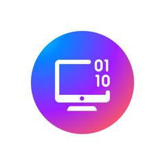 Fototapeta premium System Coding - Sticker