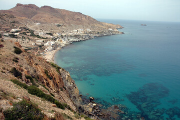 Beautiful exotic beach in northern Morocco