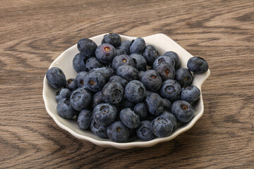 Ripe sweet tasty blueberries heap