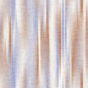 Seamless earth dye batik tribal stripes pattern for interior design, furniture, upholstery, or other surface print. High quality illustration. Woven linen material with blurred earthy colored stripes.