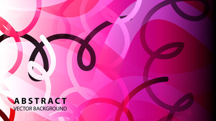 Obraz premium Abstract Colorful Curve Line Background with gradient color - vector