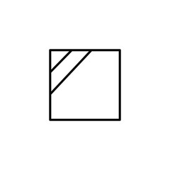 Dry in shade icon. Laundry symbols, vector illustration. 