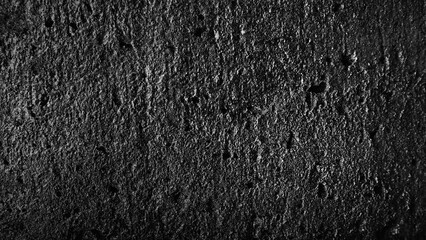 Black wall texture rough background. Dark concrete floor or old grunge background with black.