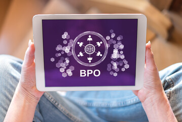 Bpo concept on a tablet