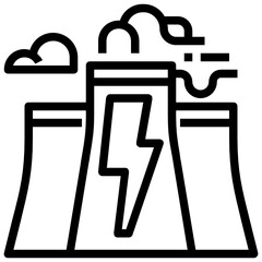 Industry_Energy Industry line icon,linear,outline,graphic,illustration