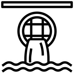 Industry_Environmenttal Pollution line icon,linear,outline,graphic,illustration