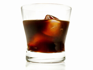 Coffee Liquor Cocktail on white Background - Isolated