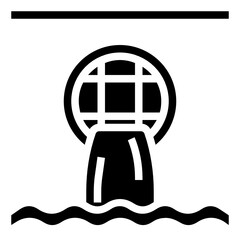 Industry_Environmenttal Pollution glyph icon,linear,outline,graphic,illustration