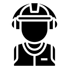 Industry_Industry Worker glyph icon,linear,outline,graphic,illustration