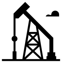 Industry_Oil Industry glyph icon,linear,outline,graphic,illustration