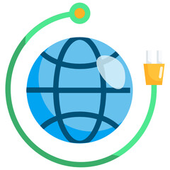 Industry_Global Energy flat icon,linear,outline,graphic,illustration