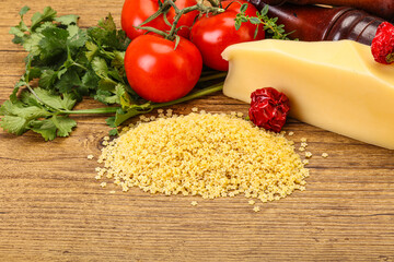 Raw Italian pasta - Stelline for cooking