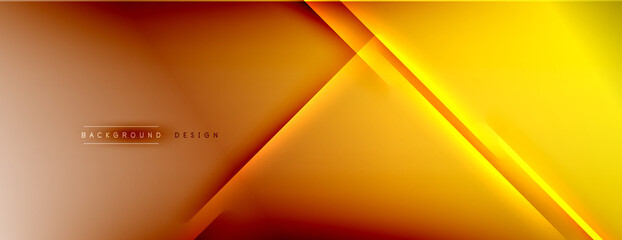 Abstract background - lines composition created with lights and shadows. Technology or business digital template. Trendy simple fluid color gradient abstract background with dynamic