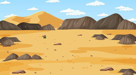 Desert forest landscape at daytime scene