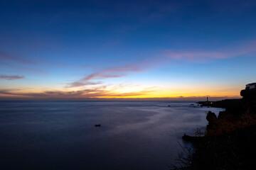 Moody sunset at the coast on the island of La Palma (Canaries, Spain)