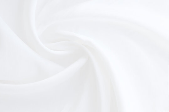 white fabric with soft waves abstract background