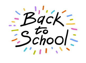 black marker - back to school. poster, banner