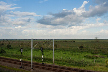 Fototapeta na wymiar Spoorbaan, Railroad