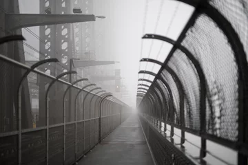 Foto op Canvas Sydney Harbor Bridge in the fog © LightItUp
