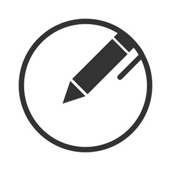 Pen , Education solid icon.