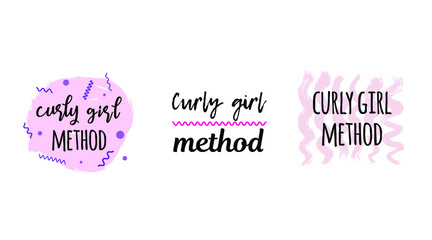 various logo options - curly girl method