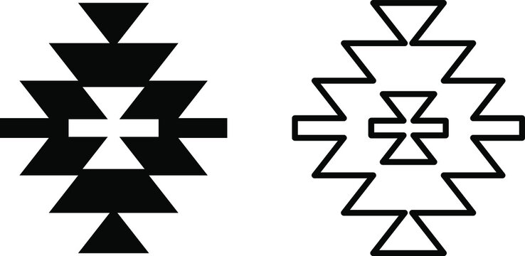 Peru carpet pattern icon, vector illustration