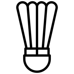 Sport And Activity_BADMINTON line icon,linear,outline,graphic,illustration