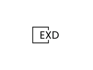 Fototapeta premium EXD Letter Initial Logo Design Vector Illustration