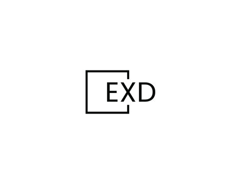 EXD Letter Initial Logo Design Vector Illustration