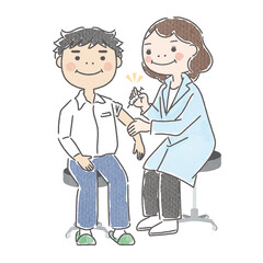 予防接種　マスクなし2