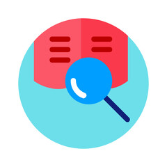 Search , Education flat icon.