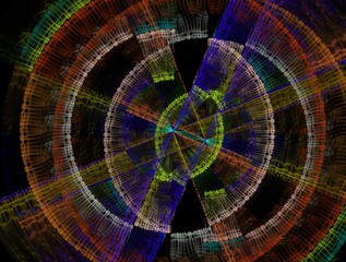 Imaginatory fractal background generated Image