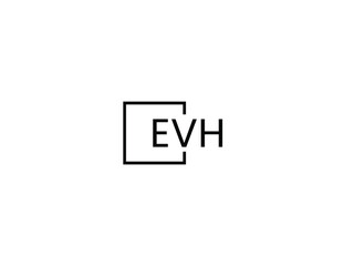 Obraz premium EVH Letter Initial Logo Design Vector Illustration