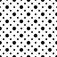 Seamless pattern. Vector geometric background, dots.