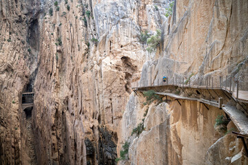 Route ferrata of the Caminito del Rey in the province of Malaga