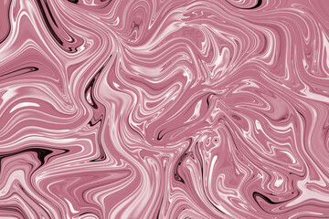 Marble effect texture of different pink colors with contrasting transitions. Background concept of bright wallpaper with copy space