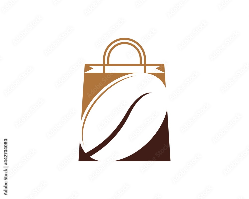 Canvas Prints Coffee beans in the shopping bag