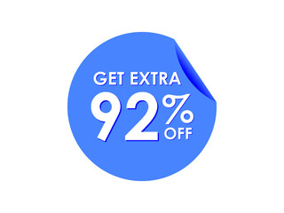 Get Extra 92% percent off Sale Round sticker