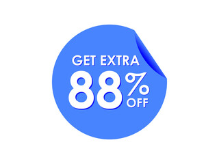 Get Extra 88% percent off Sale Round sticker
