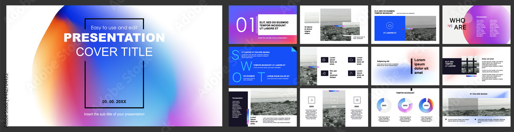 Canvas Prints vector presentation templates. infographic elements for use in presentation, flyer and leaflet, seo,