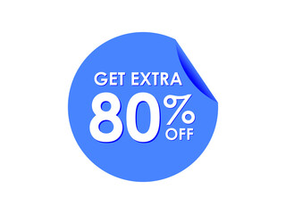 Get Extra 80% percent off Sale Round sticker