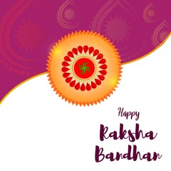 vector illustration for Indian festival Raksha Bandhan means Raksha Bandhan