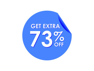 Get Extra 73% percent off Sale Round sticker