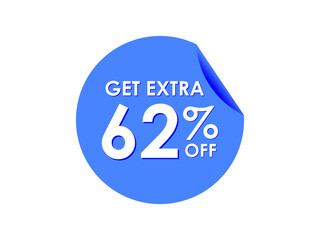 Get Extra 62% percent off Sale Round sticker
