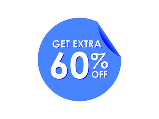 Get Extra 60% percent off Sale Round sticker