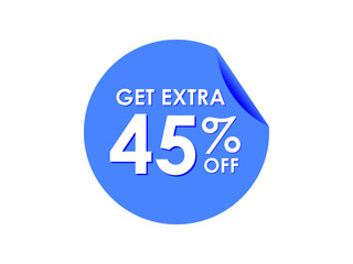Get Extra 45% percent off Sale Round sticker