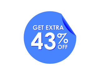 Get Extra 43% percent off Sale Round sticker