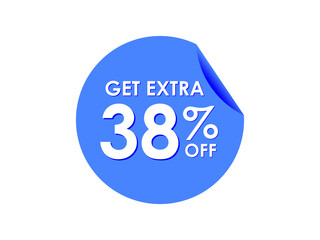 Get Extra 38% percent off Sale Round sticker